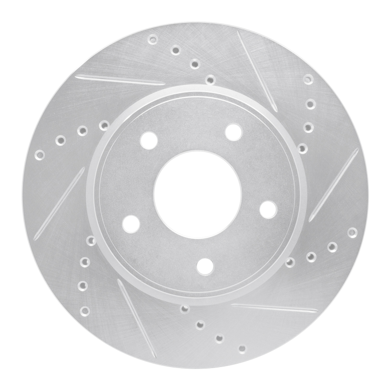 Picture of RNC Brake Rotor - Drill & Slot - R1 11-25 Chevrolet City Express Front Right Drilled & Slotted Silver Brake Rotor rnc631-67103R
