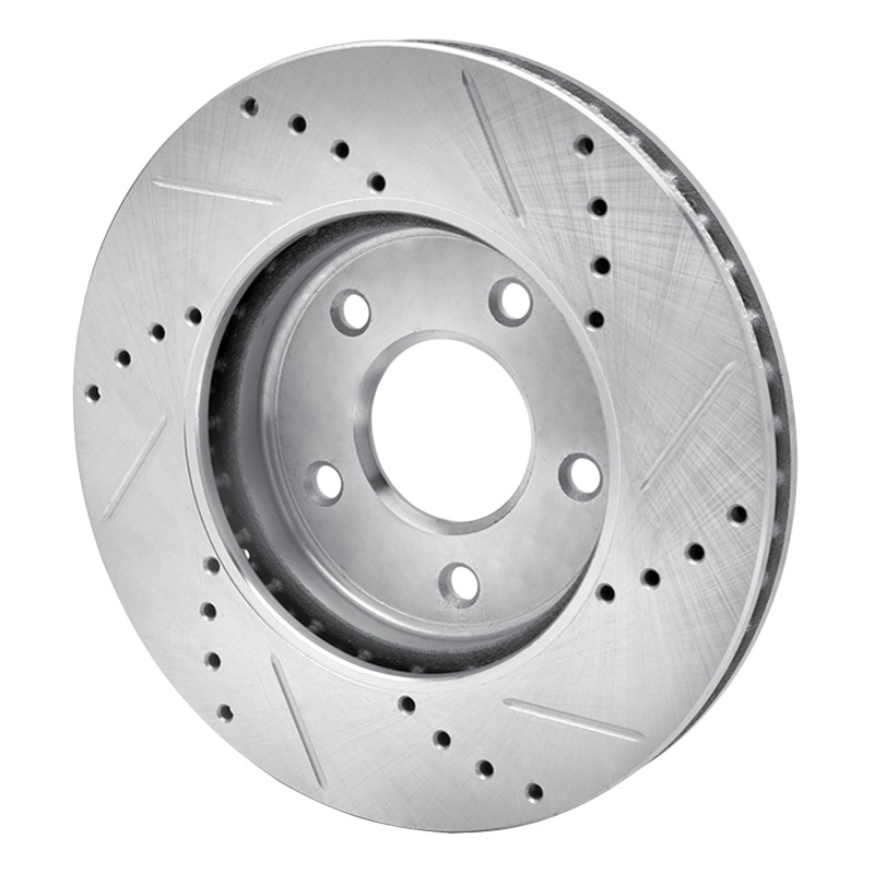 Picture of RNC Brake Rotor - Drill & Slot - R1 11-25 Chevrolet City Express Front Left Drilled & Slotted Silver Brake Rotor rnc631-67103L