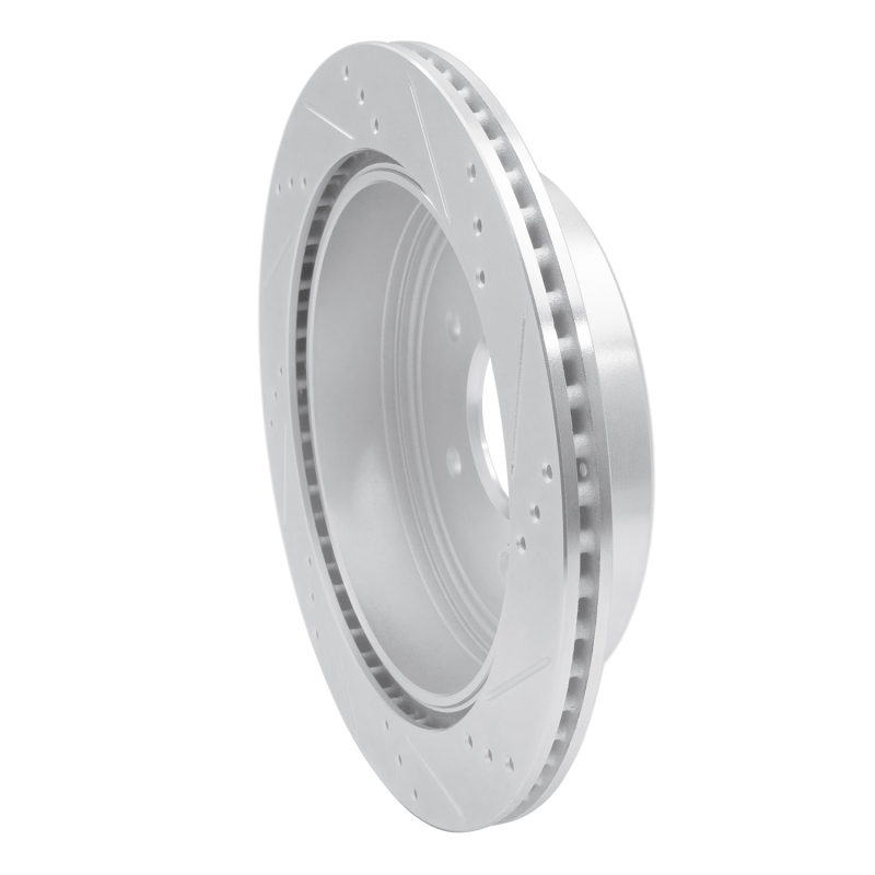 Picture of RNC Brake Rotor - Drill & Slot - R1 17-24 Nissan Titan Rear Left Drilled & Slotted Silver Brake Rotor rnc631-67110L