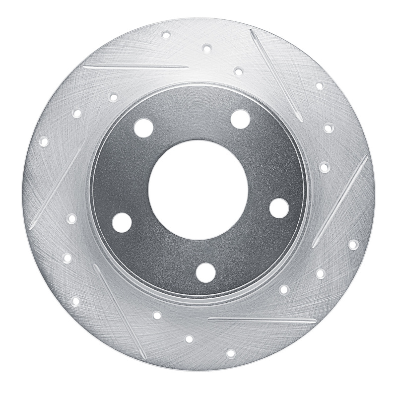Picture of RNC Brake Rotor - Drill & Slot - R1 20-25 Nissan SENTRA Rear Right Drilled & Slotted Silver Brake Rotor rnc631-67115R