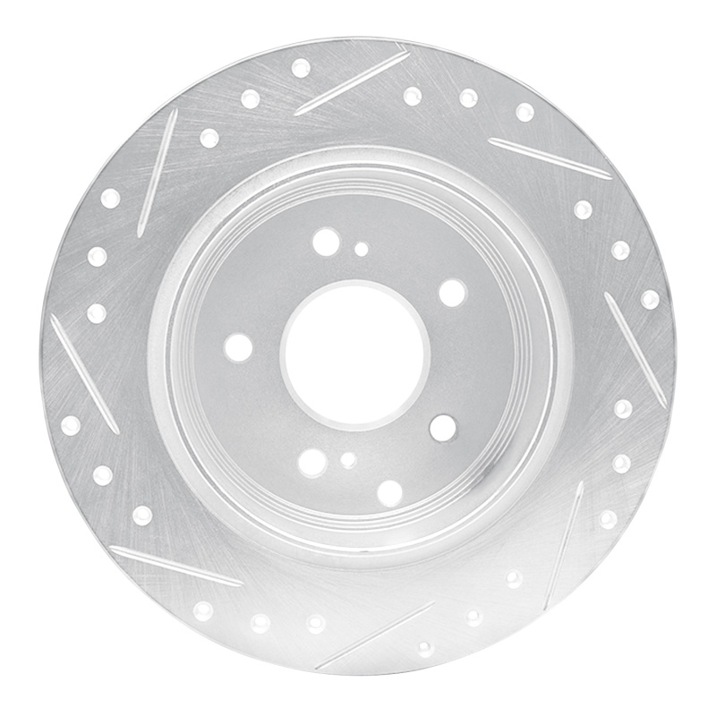 Picture of RNC Brake Rotor - Drill & Slot - R1 90-96 Infiniti Q45 Rear Right Drilled & Slotted Silver Brake Rotor rnc631-68003R