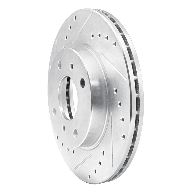 Picture of RNC Brake Rotor - Drill & Slot - R1 90-92 Infiniti M30 Front Left Drilled & Slotted Silver Brake Rotor rnc631-68000L
