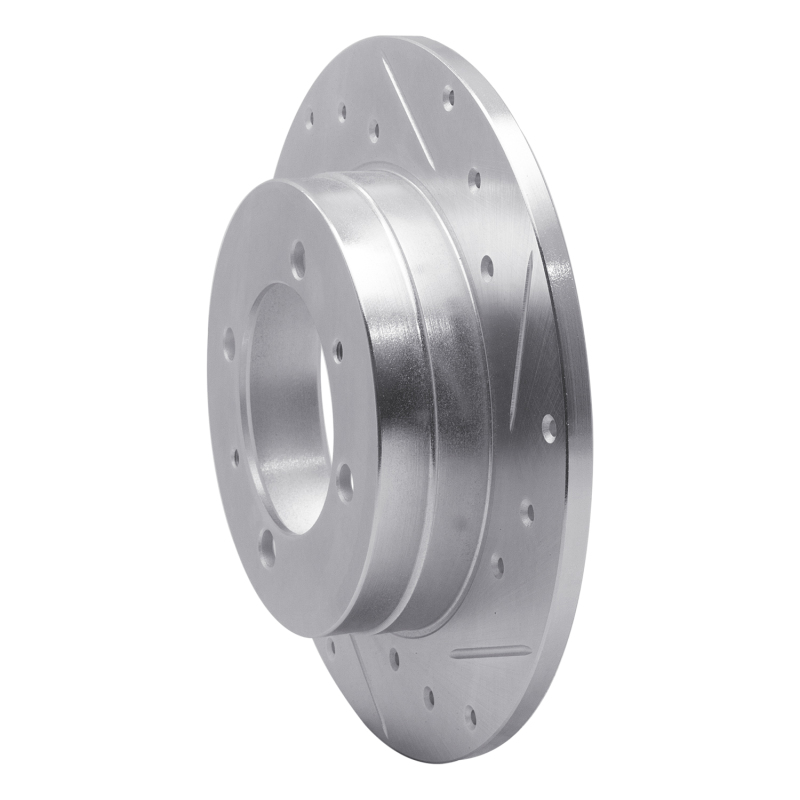 Picture of RNC Brake Rotor - Drill & Slot - R1 88-93 Dodge COLT Rear Right Drilled & Slotted Silver Brake Rotor rnc631-72011R