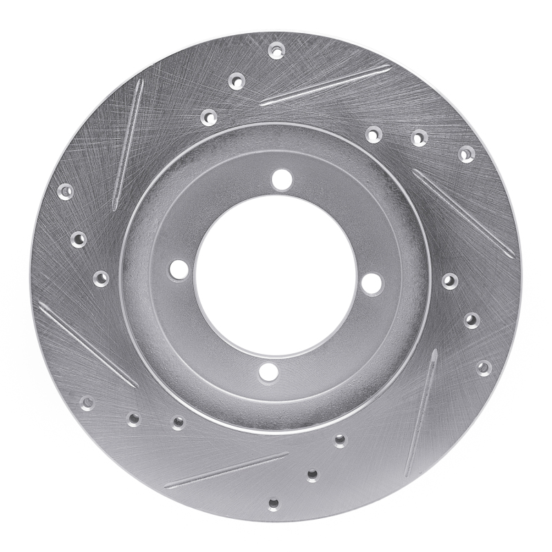 Picture of RNC Brake Rotor - Drill & Slot - R1 91-92 Mitsubishi Mirage Front Right Drilled & Slotted Silver Brake Rotor rnc631-72020R