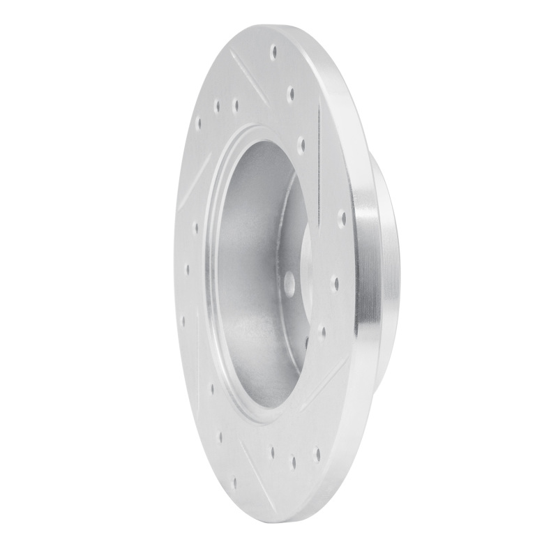 Picture of RNC Brake Rotor - Drill & Slot - R1 92-96 Dodge COLT Front Left Drilled & Slotted Silver Brake Rotor rnc631-72025L