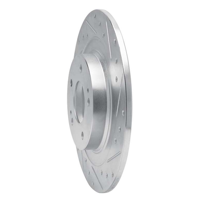 Picture of RNC Brake Rotor - Drill & Slot - R1 13-25 Mitsubishi Outlander PHEV Rear Right Drilled & Slotted Silver Brake Rotor rnc631-72063R