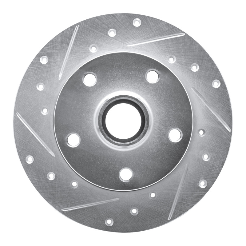 Picture of RNC Brake Rotor - Drill & Slot - R1 96-08 Audi A4 (Mexico) Rear Left Drilled & Slotted Silver Brake Rotor rnc631-73017L
