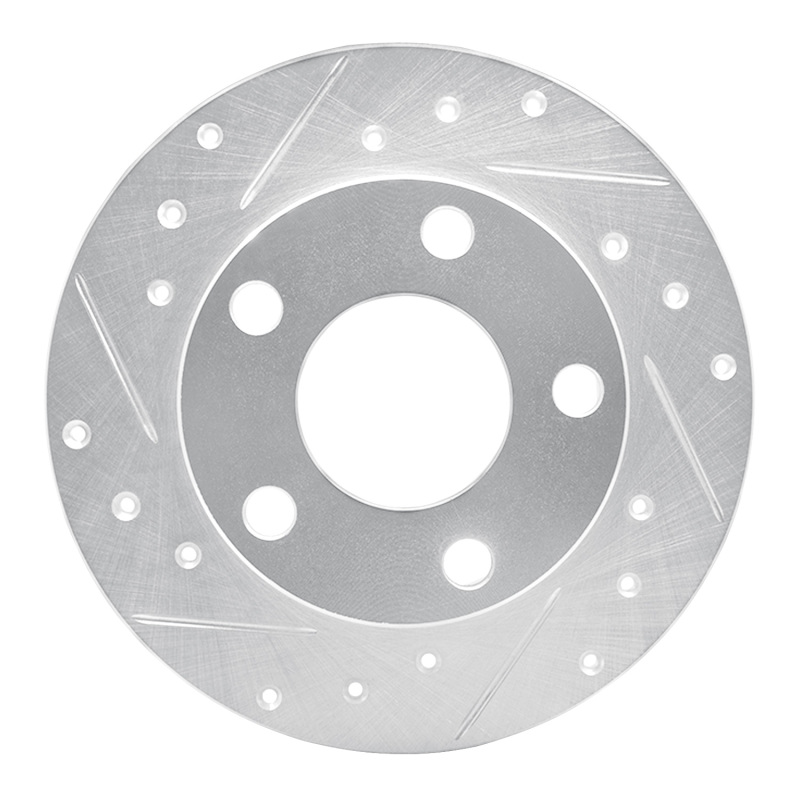 Picture of RNC Brake Rotor - Drill & Slot - R1 98-01 Audi A6 Quattro Rear Left Drilled & Slotted Silver Brake Rotor rnc631-73018L