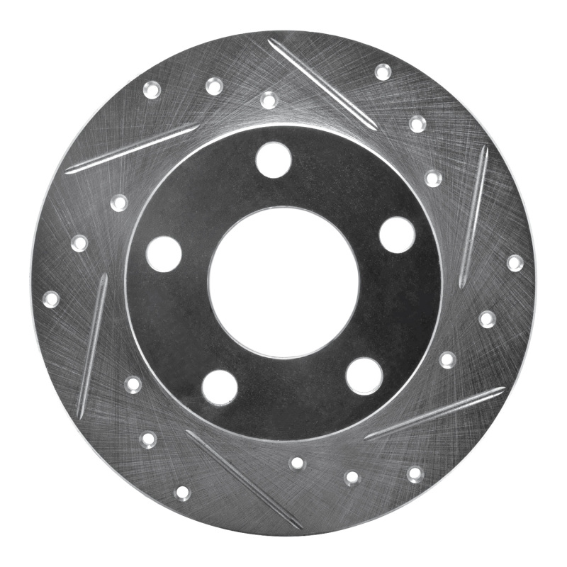 Picture of RNC Brake Rotor - Drill & Slot - R1 98-01 Audi A6 Quattro Rear Right Drilled & Slotted Silver Brake Rotor rnc631-73018R
