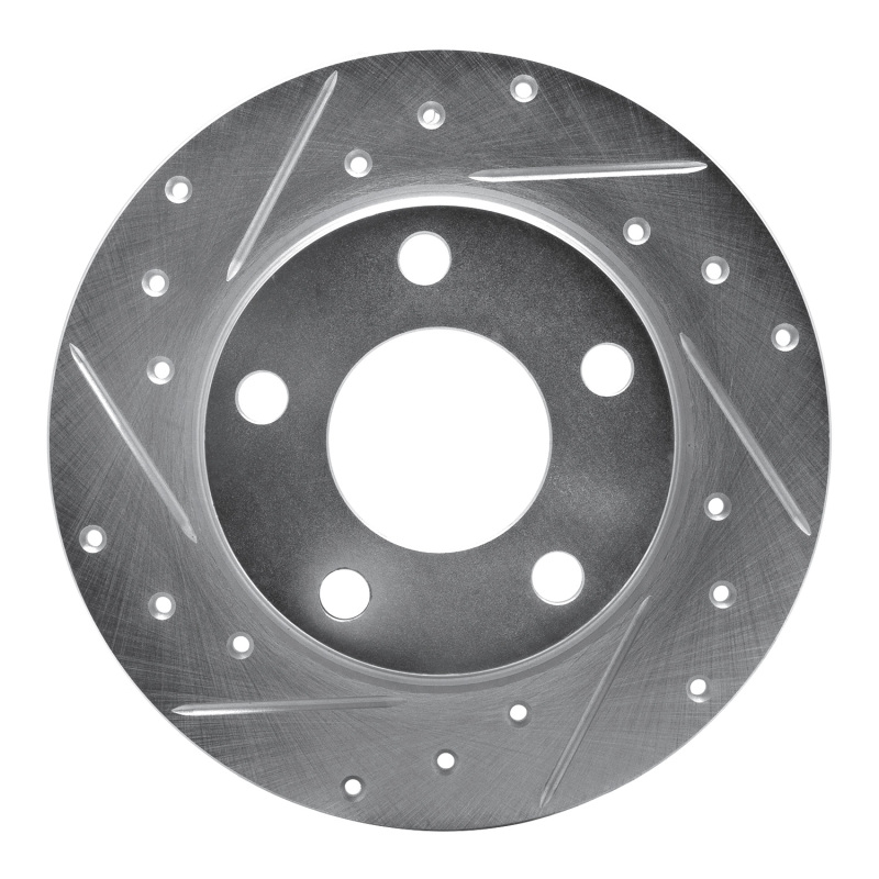 Picture of RNC Brake Rotor - Drill & Slot - R1 99-02 Audi A6 Quattro Rear Left Drilled & Slotted Silver Brake Rotor rnc631-73021L