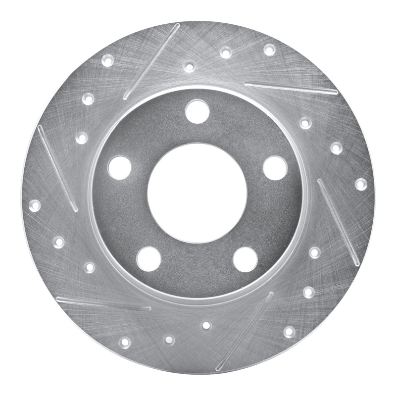 Picture of RNC Brake Rotor - Drill & Slot - R1 99-05 Audi A6 Quattro Rear Left Drilled & Slotted Silver Brake Rotor rnc631-73022L