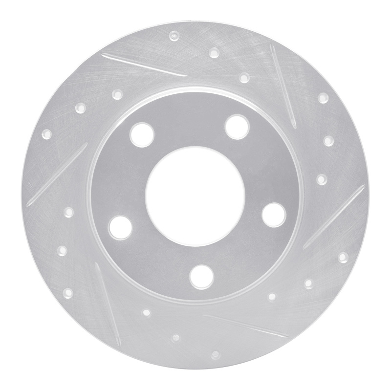 Picture of RNC Brake Rotor - Drill & Slot - R1 99-05 Audi A6 Quattro Rear Right Drilled & Slotted Silver Brake Rotor rnc631-73022R
