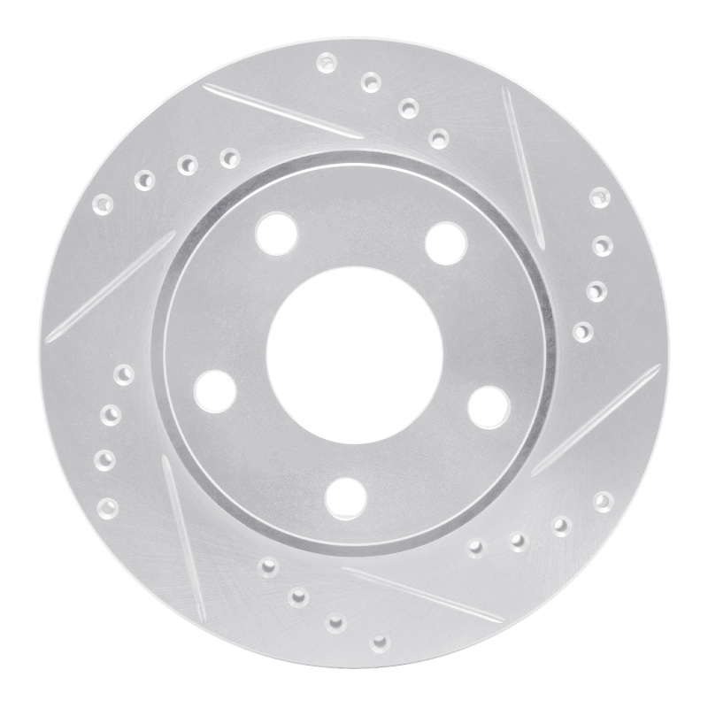 Picture of RNC Brake Rotor - Drill & Slot - R1 00-02 Audi S4 Rear Right Drilled & Slotted Silver Brake Rotor rnc631-73024R
