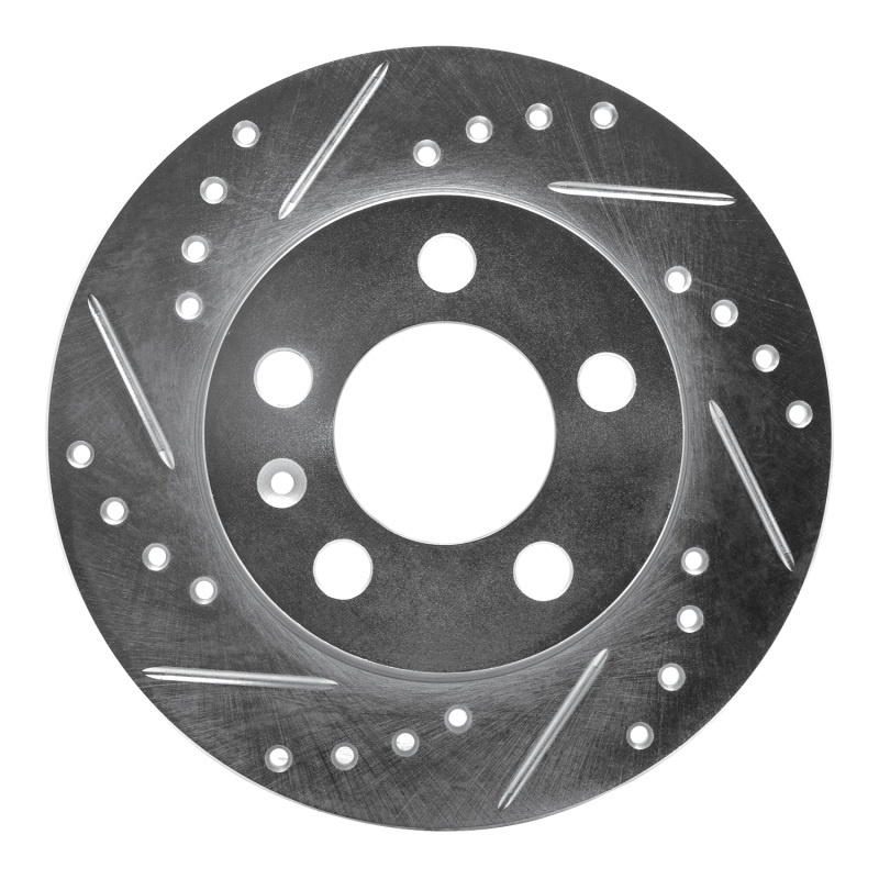 Picture of RNC Brake Rotor - Drill & Slot - R1 01-06 Audi TT Quattro Rear Left Drilled & Slotted Silver Brake Rotor rnc631-73025L