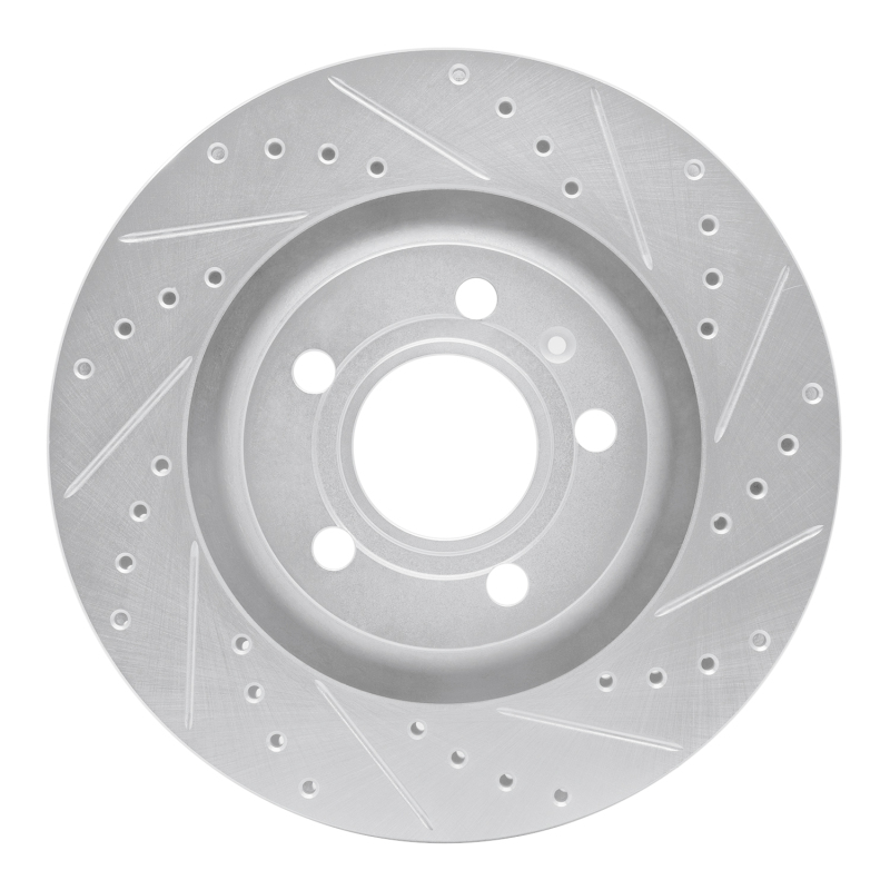 Picture of RNC Brake Rotor - Drill & Slot - R1 04-09 Audi S4 Rear Right Drilled & Slotted Silver Brake Rotor rnc631-73032R