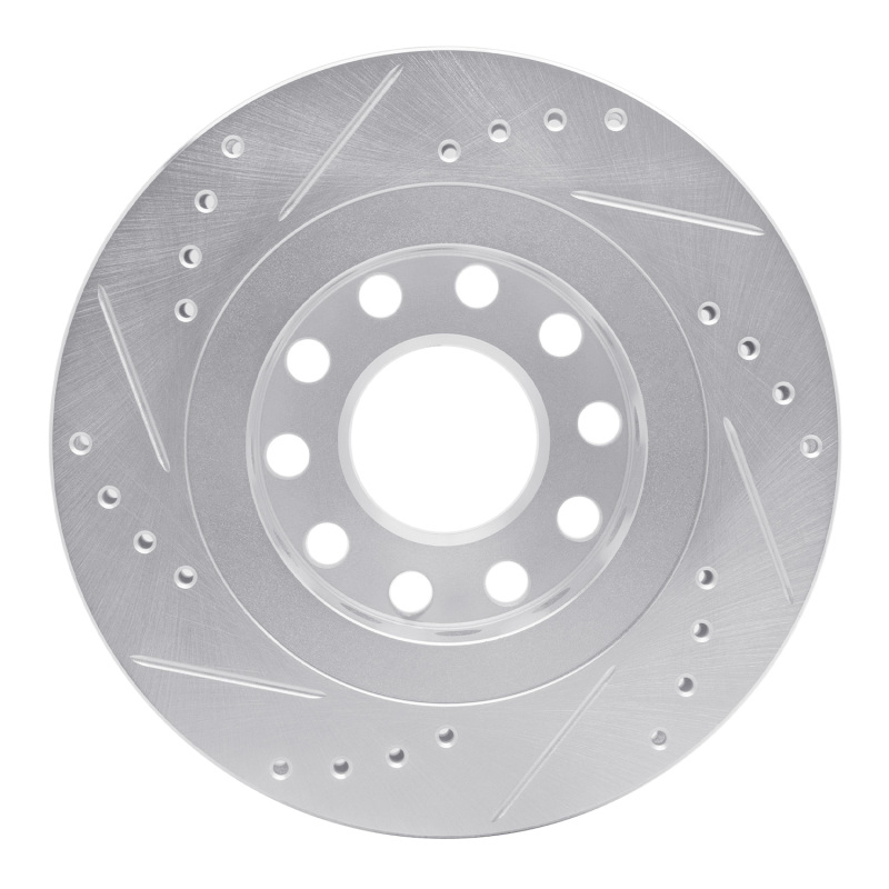 Picture of RNC Brake Rotor - Drill & Slot - R1 04-05 Audi ALLROAD Rear Right Drilled & Slotted Silver Brake Rotor rnc631-73033R