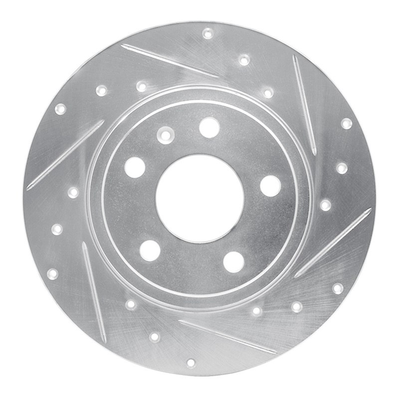 Picture of RNC Brake Rotor - Drill & Slot - R1 00-09 Audi A4 (USA/Canada) Rear Right Drilled & Slotted Silver Brake Rotor rnc631-73037R