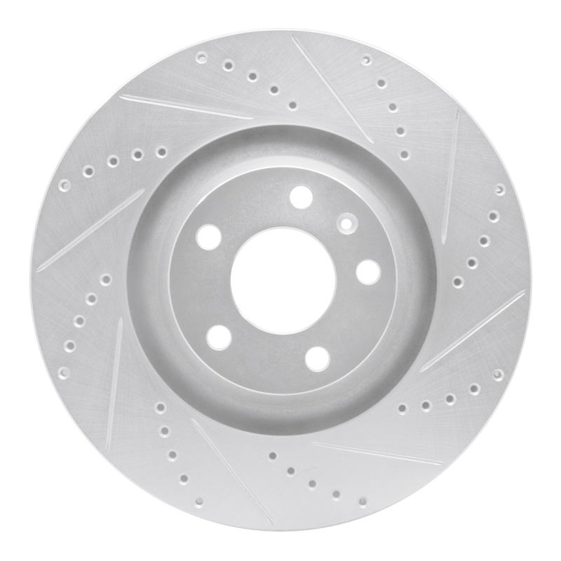 Picture of RNC Brake Rotor - Drill & Slot - R1 05-11 Audi A6 Quattro Front Right Drilled & Slotted Silver Brake Rotor rnc631-73038R