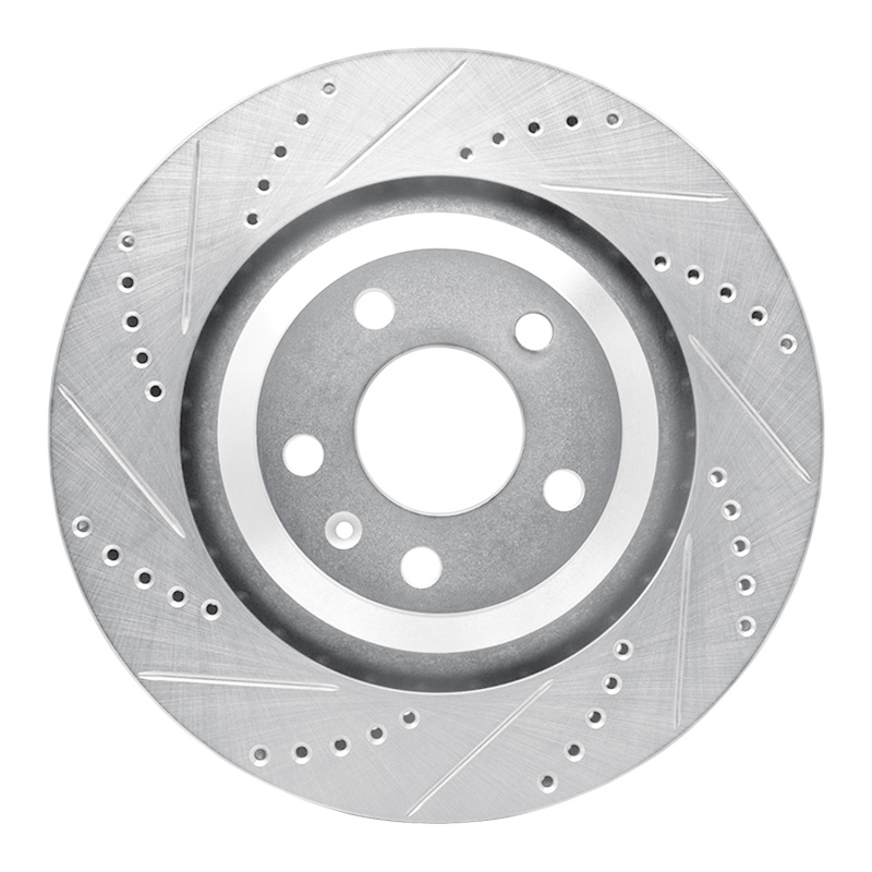Picture of RNC Brake Rotor - Drill & Slot - R1 05-11 Audi A6 Quattro Rear Left Drilled & Slotted Silver Brake Rotor rnc631-73039L