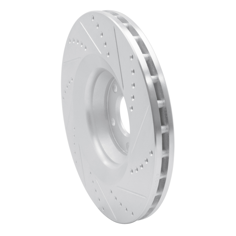 Picture of RNC Brake Rotor - Drill & Slot - R1 05-11 Audi A6 Quattro Front Left Drilled & Slotted Silver Brake Rotor rnc631-73038L
