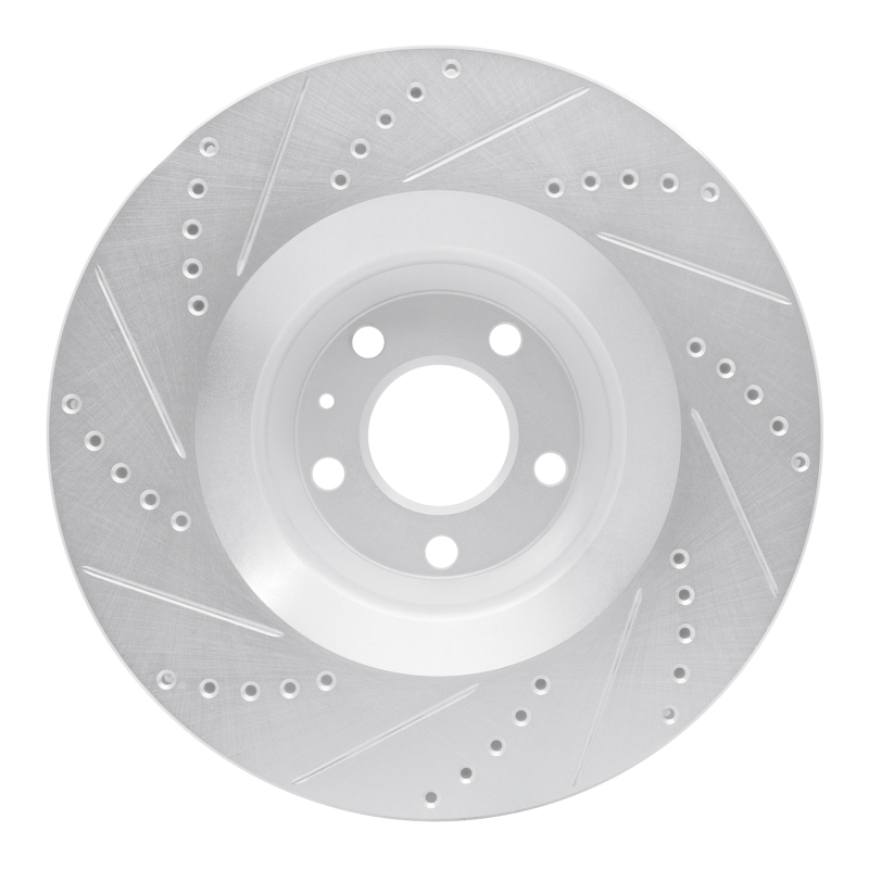 Picture of RNC Brake Rotor - Drill & Slot - R1 05-11 Audi A6 Quattro Front Right Drilled & Slotted Silver Brake Rotor rnc631-73038R