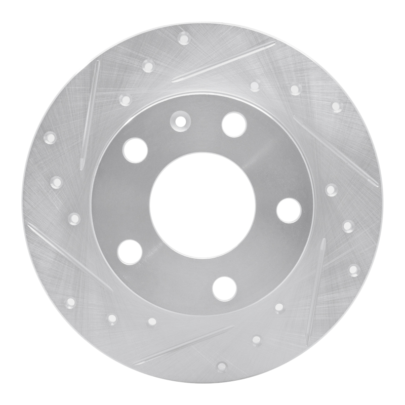 Picture of RNC Brake Rotor - Drill & Slot - R1 02-06 Audi A4 Quattro Rear Left Drilled & Slotted Silver Brake Rotor rnc631-73043L