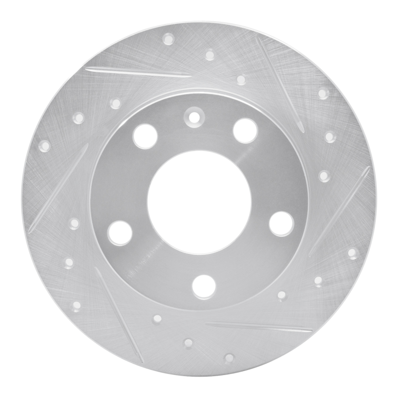 Picture of RNC Brake Rotor - Drill & Slot - R1 02-06 Audi A4 Quattro Rear Right Drilled & Slotted Silver Brake Rotor rnc631-73043R