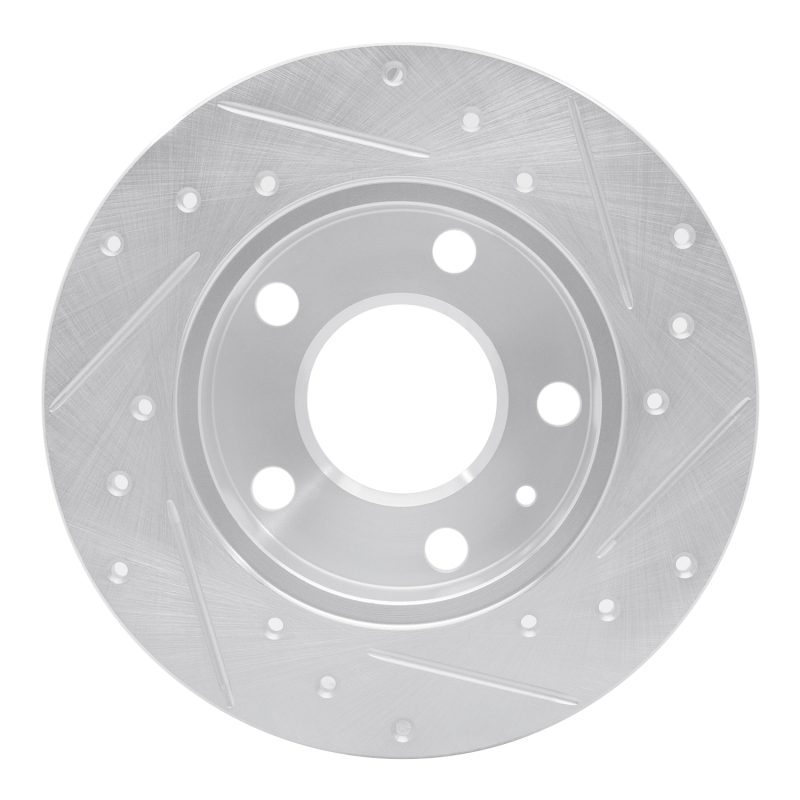 Picture of RNC Brake Rotor - Drill & Slot - R1 02-06 Audi A4 Quattro Rear Left Drilled & Slotted Silver Brake Rotor rnc631-73043L