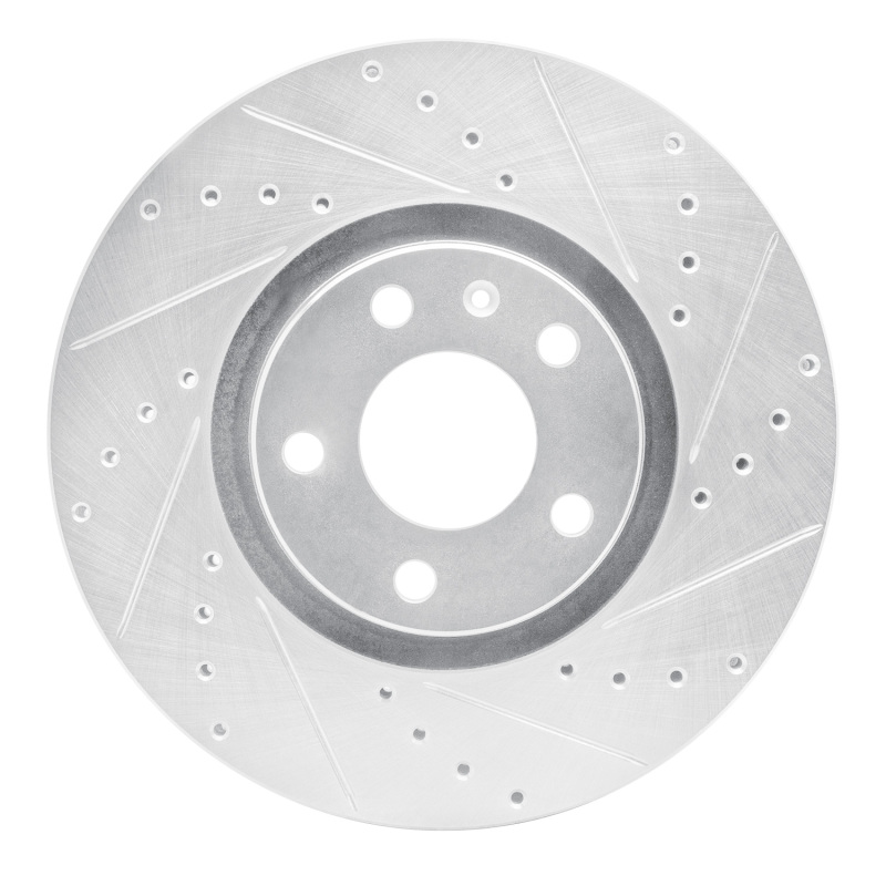 Picture of RNC Brake Rotor - Drill & Slot - R1 05-11 Audi A6 Quattro Front Right Drilled & Slotted Silver Brake Rotor rnc631-73047R