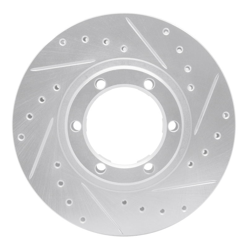 Picture of RNC Brake Rotor - Drill & Slot - R1 07-11 Audi S6 Rear Right Drilled & Slotted Silver Brake Rotor rnc631-73051R