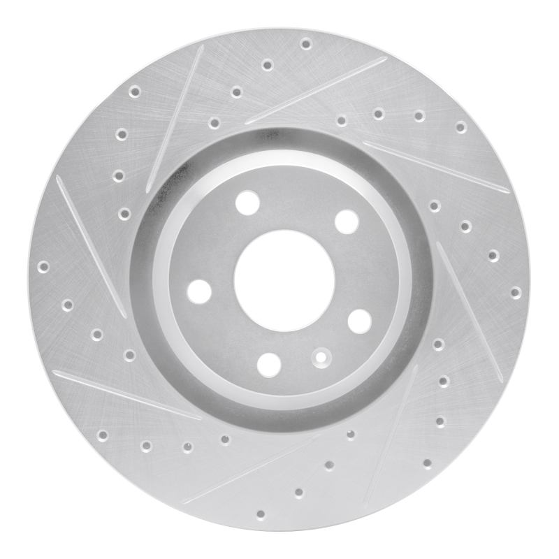 Picture of RNC Brake Rotor - Drill & Slot - R1 08-11 Audi TTS Quattro Front Left Drilled & Slotted Silver Brake Rotor rnc631-73054L