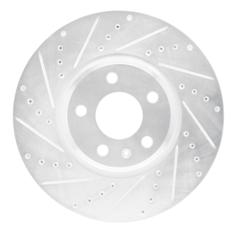Picture of RNC Brake Rotor - Drill & Slot - R1 08-12 Audi Q5 (Mexico) Front Left Drilled & Slotted Silver Brake Rotor rnc631-73057L