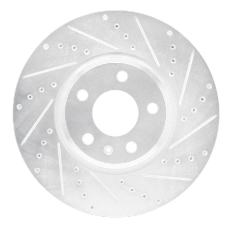 Picture of RNC Brake Rotor - Drill & Slot - R1 08-12 Audi Q5 (USA/Canada Excl Hybrid) Front Right Drilled & Slotted Silver Brake Rotor rnc631-73057R