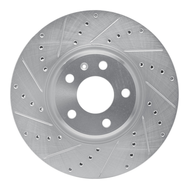 Picture of RNC Brake Rotor - Drill & Slot - R1 11-17 Audi Q5 (Mexico) Front Left Drilled & Slotted Silver Brake Rotor rnc631-73065L