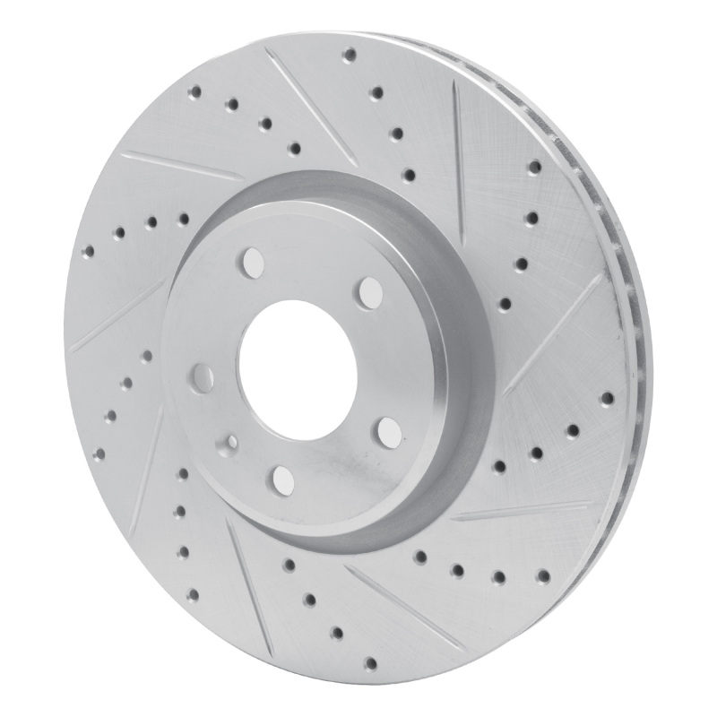 Picture of RNC Brake Rotor - Drill & Slot - R1 11-17 Audi A5 Front Right Drilled & Slotted Silver Brake Rotor rnc631-73065R