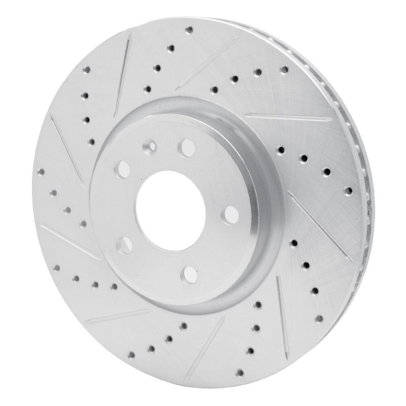 Picture of RNC Brake Rotor - Drill & Slot - R1 11-17 Audi Q5 (Mexico) Front Left Drilled & Slotted Silver Brake Rotor rnc631-73065L