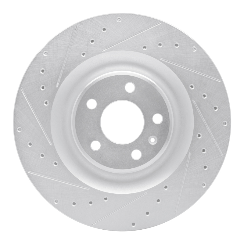 Picture of RNC Brake Rotor - Drill & Slot - R1 17-25 Audi e-Tron S Rear Left Drilled & Slotted Silver Brake Rotor rnc631-73079L