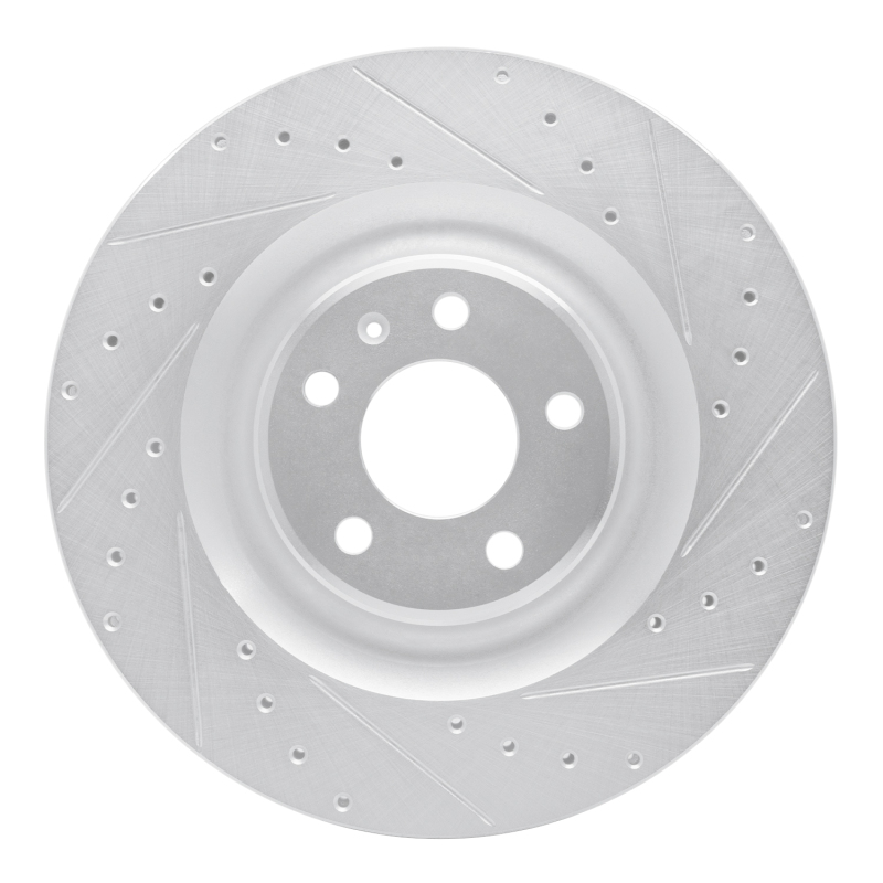 Picture of RNC Brake Rotor - Drill & Slot - R1 17-25 Audi S8 Rear Right Drilled & Slotted Silver Brake Rotor rnc631-73079R