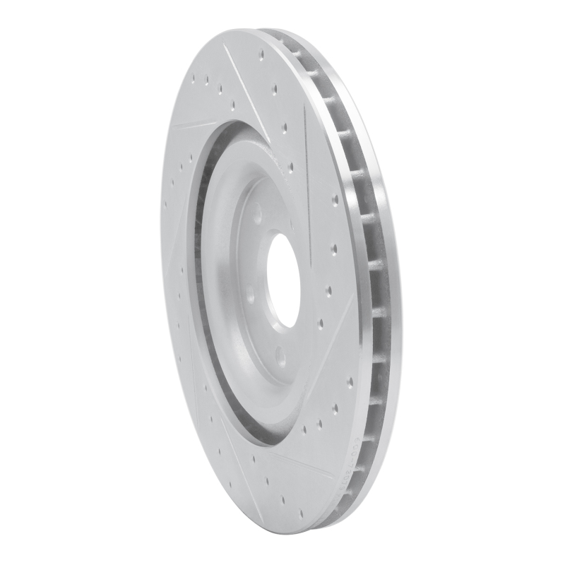 Picture of RNC Brake Rotor - Drill & Slot - R1 17-25 Audi e-Tron S Rear Left Drilled & Slotted Silver Brake Rotor rnc631-73079L