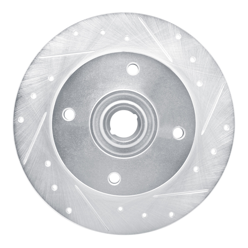 Picture of RNC Brake Rotor - Drill & Slot - R1 65-74 Volkswagen Type 3 Sedan Front Right Drilled & Slotted Silver Brake Rotor rnc631-74003R