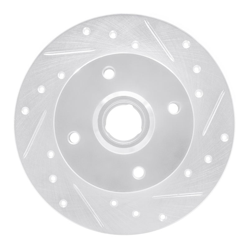 Picture of RNC Brake Rotor - Drill & Slot - R1 85-02 Volkswagen CORRADO Rear Right Drilled & Slotted Silver Brake Rotor rnc631-74005R