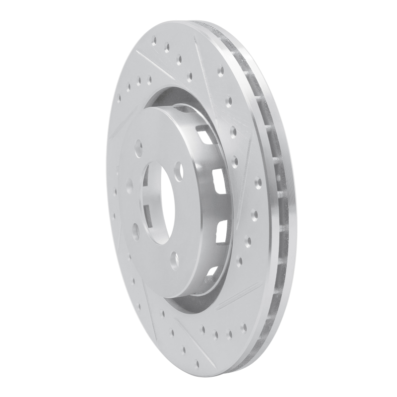 Picture of RNC Brake Rotor - Drill & Slot - R1 90-93 Volkswagen Passat (USA/Canada) Front Right Drilled & Slotted Silver Brake Rotor rnc631-74008R