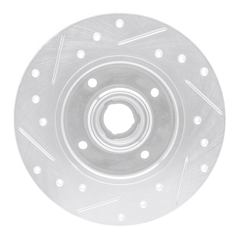 Picture of RNC Brake Rotor - Drill & Slot - R1 85-02 Volkswagen CORRADO Rear Right Drilled & Slotted Silver Brake Rotor rnc631-74005R