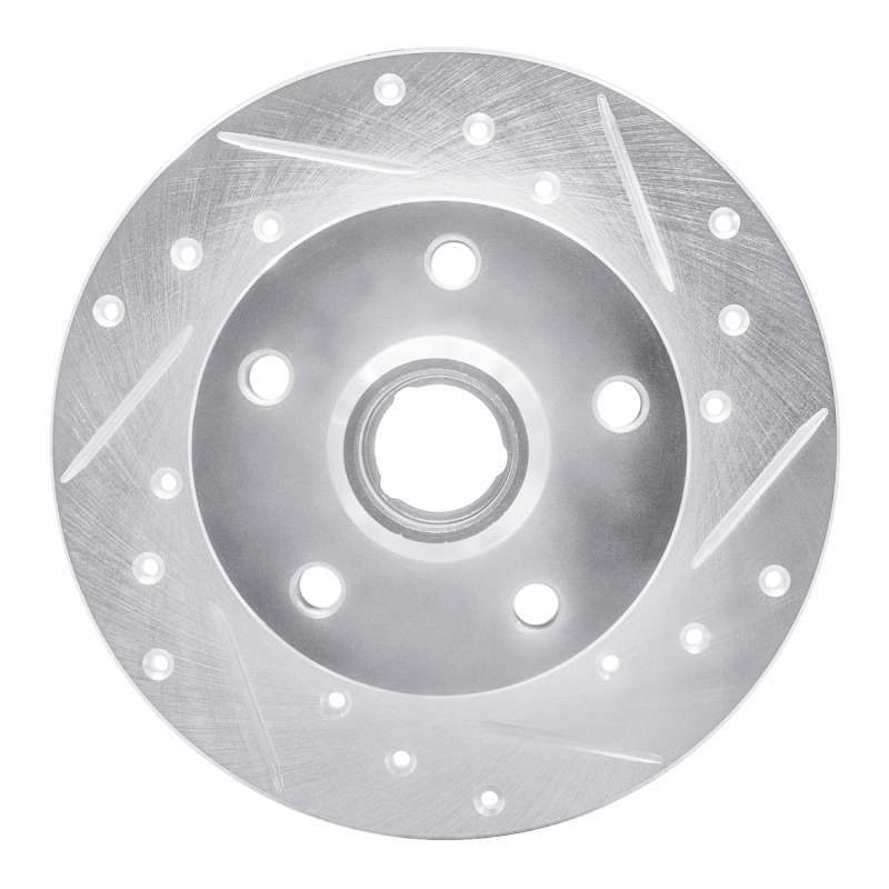 Picture of RNC Brake Rotor - Drill & Slot - R1 92-98 Volkswagen Golf Rear Right Drilled & Slotted Silver Brake Rotor rnc631-74010R
