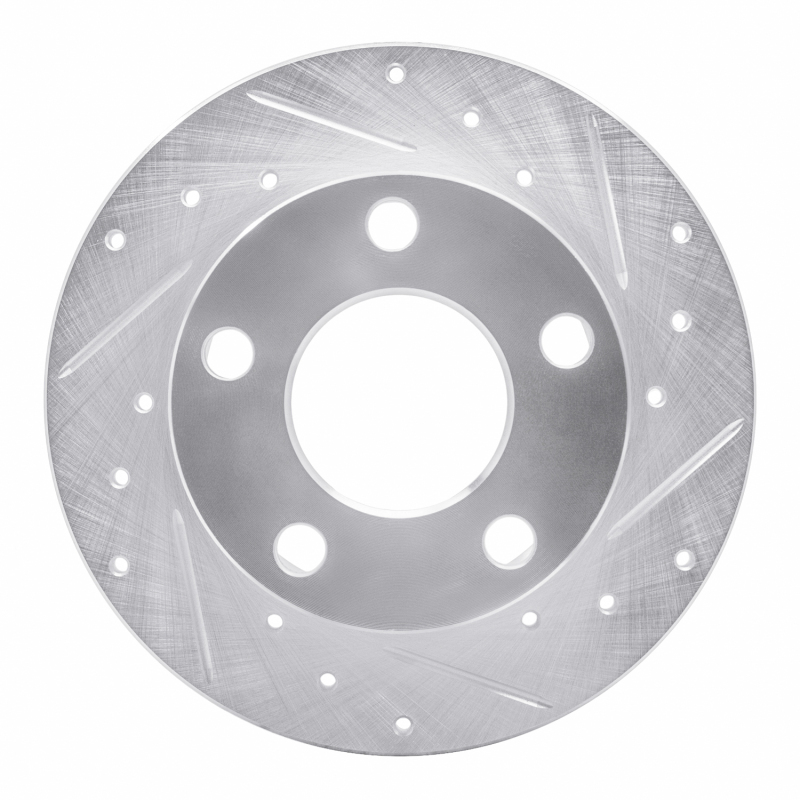 Picture of RNC Brake Rotor - Drill & Slot - R1 92-05 Audi A6 (Mexico) Rear Right Drilled & Slotted Silver Brake Rotor rnc631-74011R