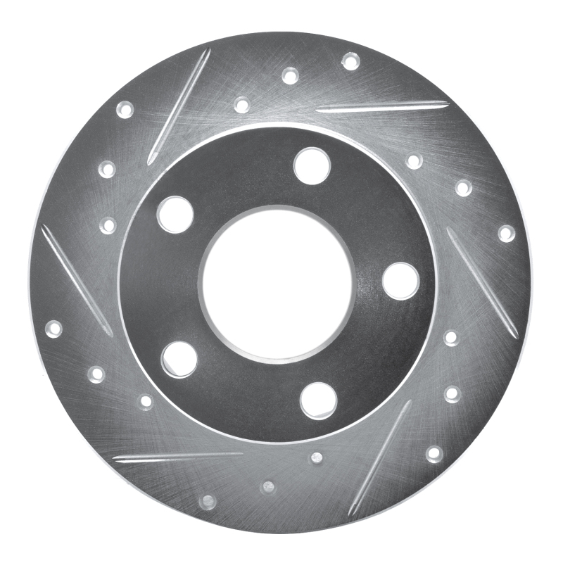 Picture of RNC Brake Rotor - Drill & Slot - R1 92-05 Audi A6 (Mexico) Rear Left Drilled & Slotted Silver Brake Rotor rnc631-74011L
