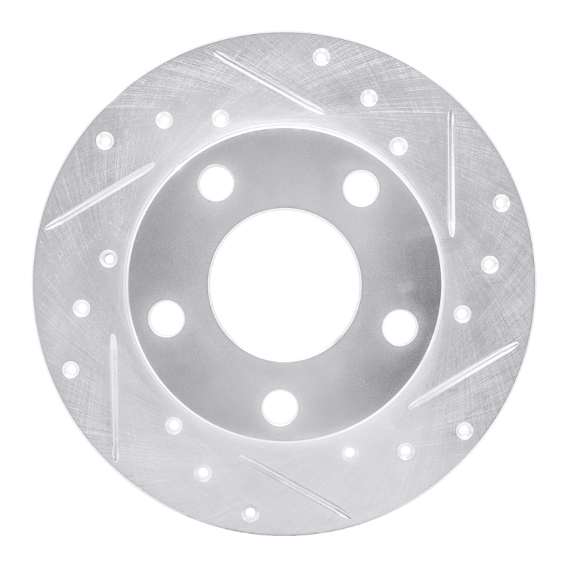 Picture of RNC Brake Rotor - Drill & Slot - R1 96-05 Audi A4 Quattro Rear Right Drilled & Slotted Silver Brake Rotor rnc631-74014R