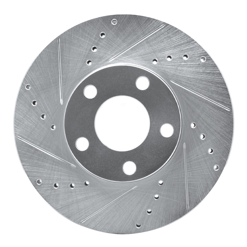 Picture of RNC Brake Rotor - Drill & Slot - R1 98-98 Volkswagen Passat (USA/Canada) Front Left Drilled & Slotted Silver Brake Rotor rnc631-74017L