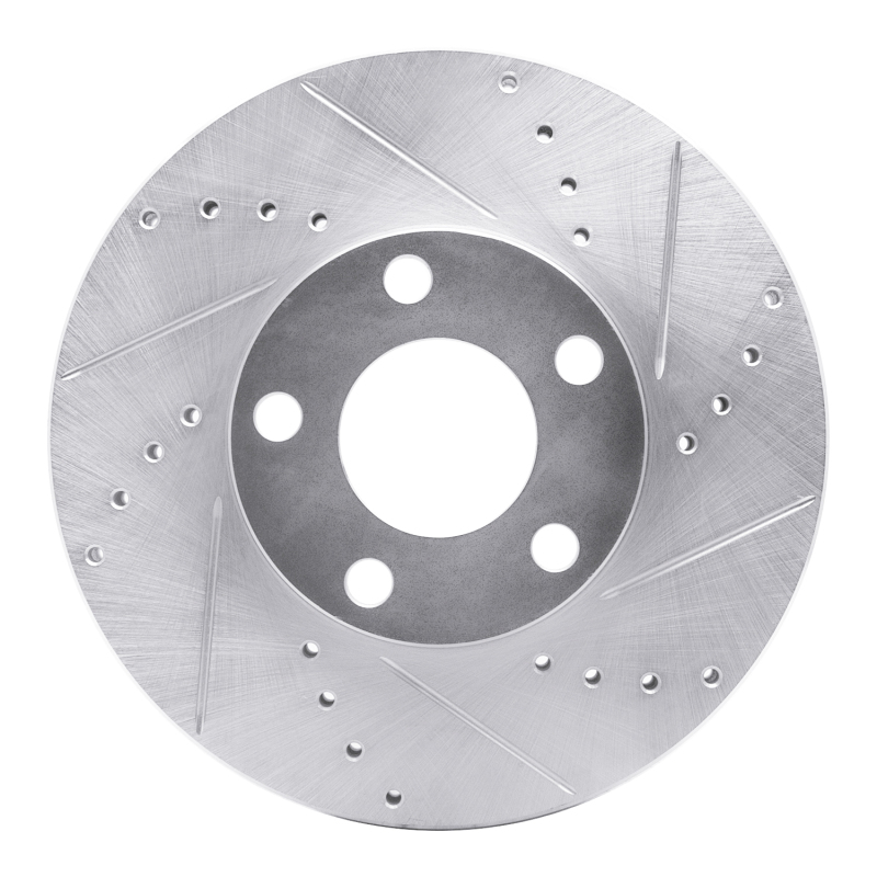 Picture of RNC Brake Rotor - Drill & Slot - R1 98-98 Volkswagen Passat (USA/Canada) Front Right Drilled & Slotted Silver Brake Rotor rnc631-74017R