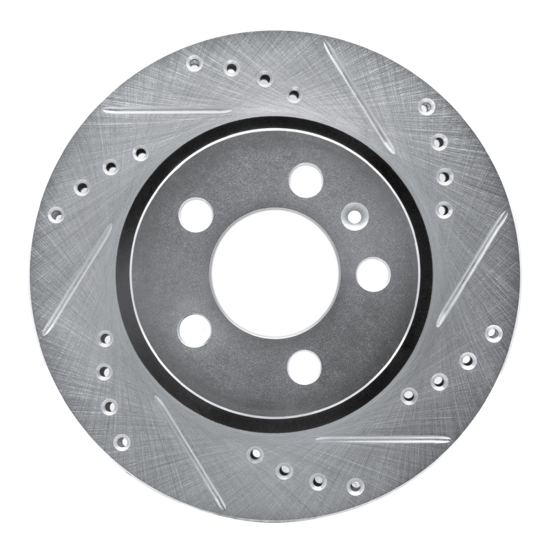 Picture of RNC Brake Rotor - Drill & Slot - R1 00-06 Audi TT Quattro Rear Right Drilled & Slotted Silver Brake Rotor rnc631-74022R